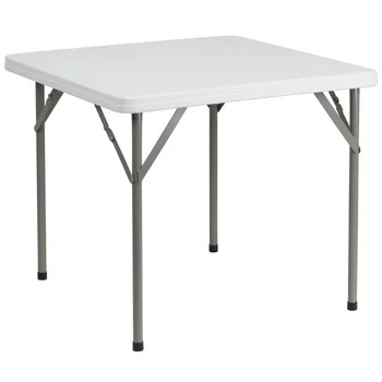 Раскладной стол из гранита Площадью 2,85 квадратных фута, Белый Пластиковый Складной стол, складной стол