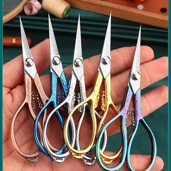 Ретро Портновские ножницы в форме крана в стиле Ретро, Маленькая вышивка, Ножницы для вышивания крестиком, Инструменты для дома DIY