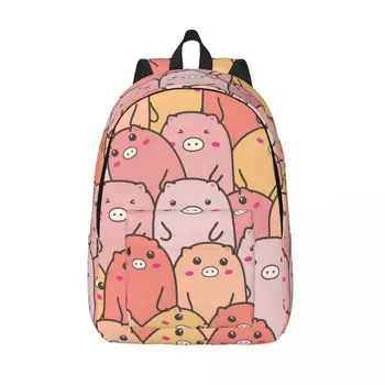 Рюкзак для ноутбука Уникальная школьная сумка с милым Поросенком, прочный студенческий рюкзак для мальчиков и девочек, Дорожная сумка
