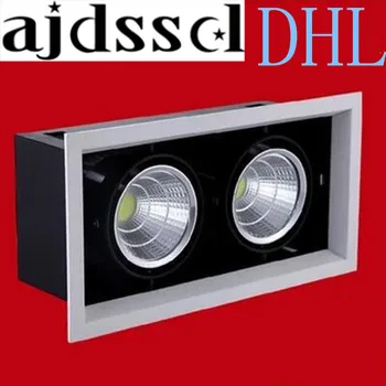 Светодиодные светильники 5X DHL LED COB Downlights 2x13w 26w Потолочные светильники с регулируемой яркостью для поверхностного монтажа Точечный светильник с квадратным вращением