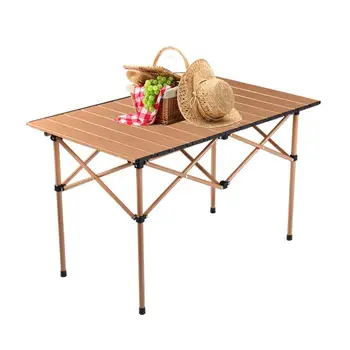 Складной стол для кемпинга, Складной стол на открытом воздухе, прочный и износостойкий Стол для кемпинга С сумкой для хранения на ужин барбекю