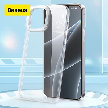 Чехол Для телефона Baseus Для iPhone 13 14 Pro Max Air Layer С Полной Защитой Объектива Для iPhone 2021 2022 Прозрачная Мягкая Задняя Крышка