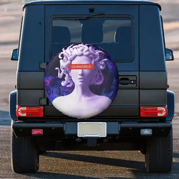 Чехол для шин с головой Медузы на Хэллоуин, защита колес от непогоды, Универсальный для прицепа Jeep RV, внедорожника, грузовика, кемпера, туристического прицепа